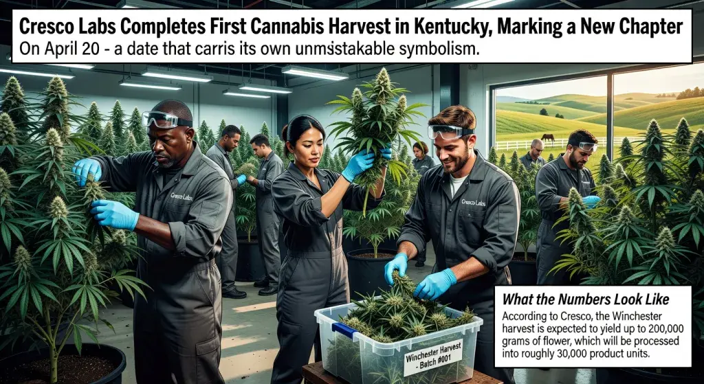 Cresco Labs Completes First Cannabis Harvest in Kentucky, Marking a New Chapter