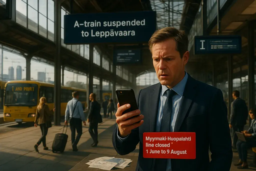 Helsinki Rail Disruption Forces Business Travellers to Rebuild Summer Itineraries