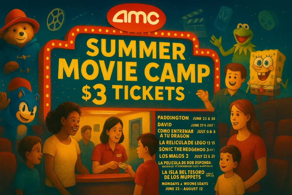 AMC Brings Back Summer Movie Camp With $3 Tickets for Family Films